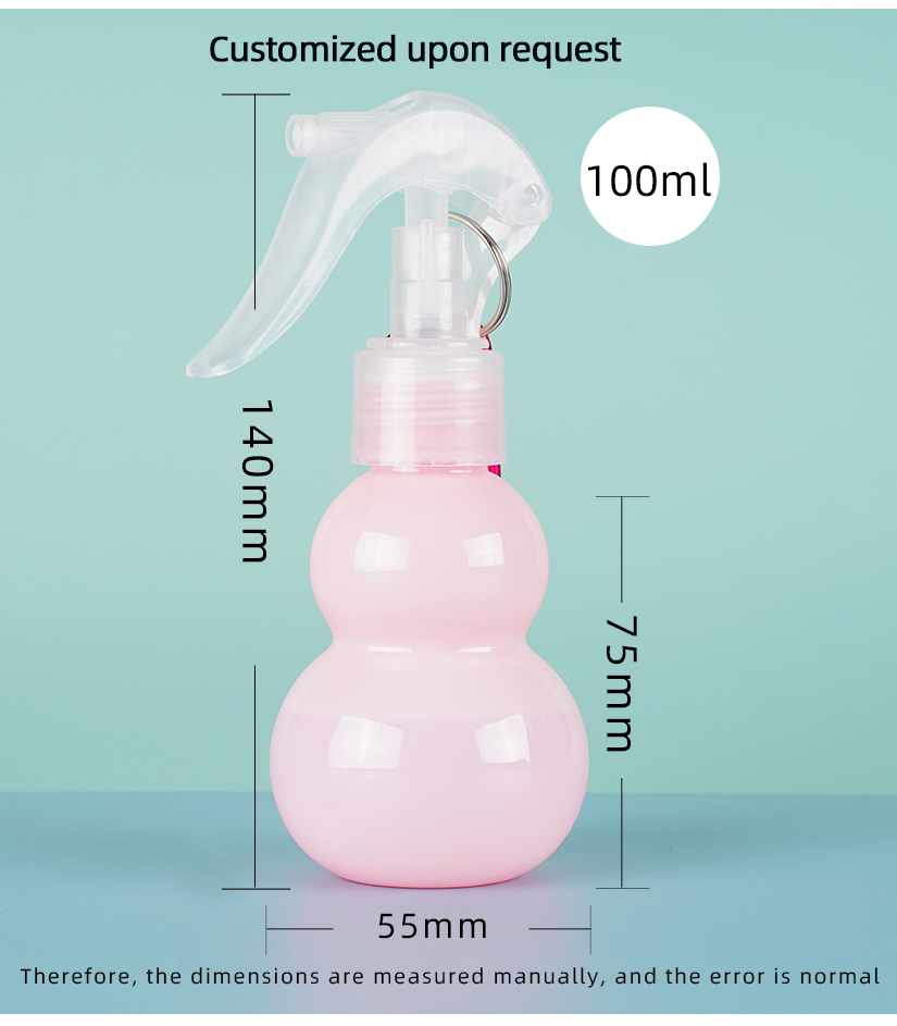 Mais novos frascos de spray para animais de estimação com gatilho de plástico portátil de 60ml para garrafa de spray de álcool desinfetante