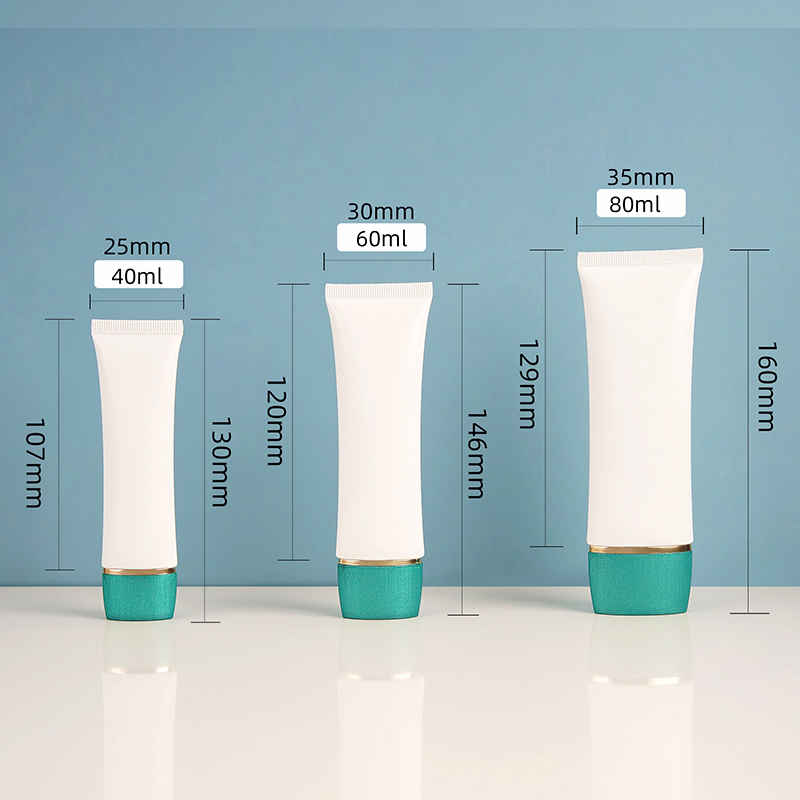 40ml 60ml 80ml White Plástico Plástico Plástico Tubo de Protetor solar Limpador Limpador Tubo de embalagem de Creme de Creme de Mão Tubo Cosmético Tubo com Tampa