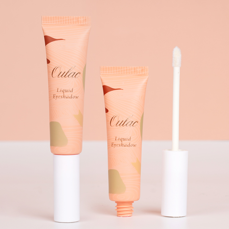 Squeeze Lip Gloss Embalagem Tubos de aperto com tampa de escova